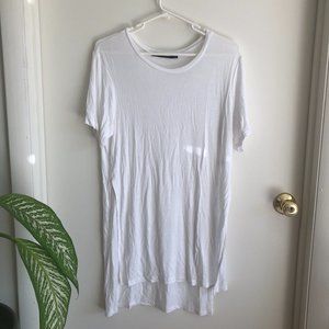 Brandy Melville White Tee (high low)